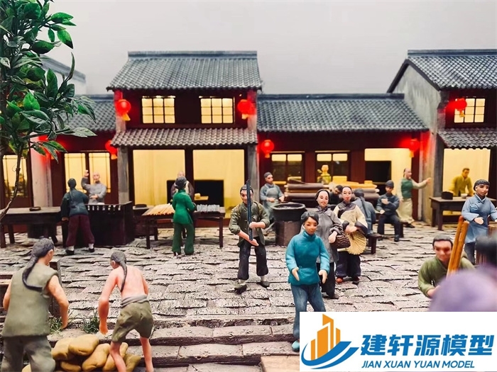 炉霍香市微缩模型